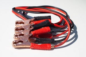 Starting a car with jumper cables