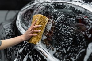 By Using Car Shampoo, it will clean the exterior of a car by removing dirt, that accumulates on the surface of the car's paint