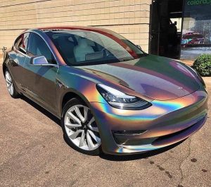 Tesla vinyl wrap